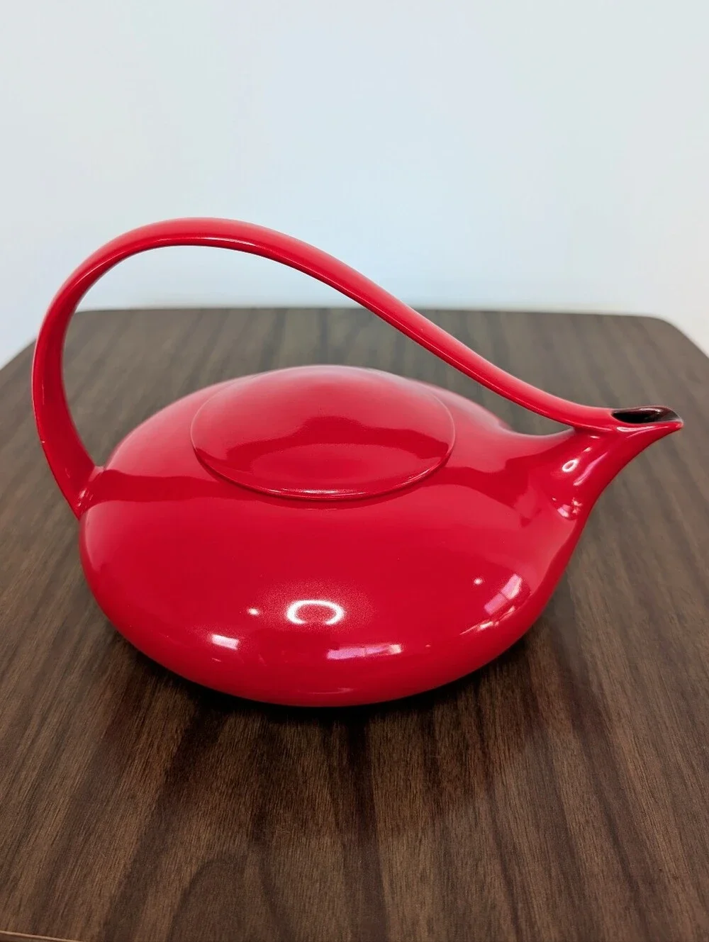 Vintage Judith Weber Classic Red Teapot Art Ceramic Retro MCM 60/70s Genie Style